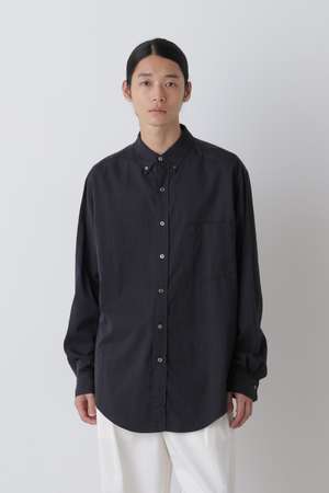 イレーヴ/YLEVEのＹ /  [UNISEX] ORGANIC COTTON WASHER SATIN BD SHIRT(110400/110403)