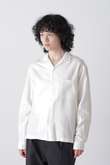 Ｙ /  [UNISEX] BRUSHED ORGANIC COTTON TENCEL OPEN COLLAR SHIRT イレーヴ/YLEVE