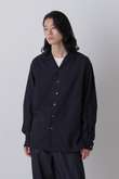 Ｙ /  [UNISEX] BRUSHED ORGANIC COTTON TENCEL OPEN COLLAR SHIRT