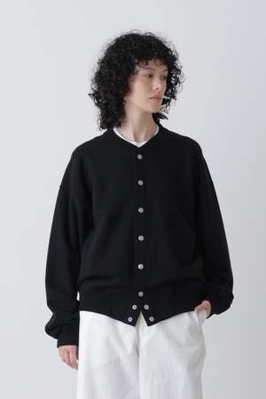 イレーヴ/YLEVEのＹ /  [UNISEX] ORGANIC COTTON HEAVY WEIGHT FLEECE SNAP CARDIGAN(110100/110104)