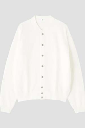 イレーヴ/YLEVEのＹ /  [UNISEX] ORGANIC COTTON HEAVY WEIGHT FLEECE SNAP CARDIGAN(110100/110104)