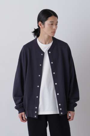 イレーヴ/YLEVEのＹ /  [UNISEX] ORGANIC COTTON HEAVY WEIGHT FLEECE SNAP CARDIGAN(110100/110104)