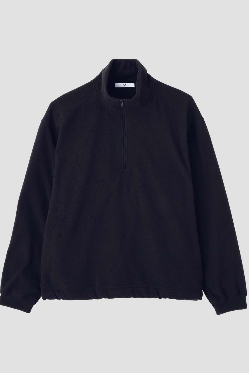 YLEVE Ｙ / [UNISEX] RECYCLE POLYESTER FLEECE HALF ZIP PULLOVER (ネイビー, M) イレーヴ ELLE SHOP