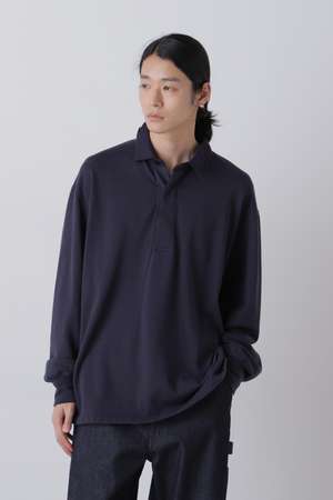 イレーヴ/YLEVEのＹ /  [UNISEX] ORGANIC COTTON BLEND LIGHT WEIGHT FLEECE RUGBY SHIRT(110400/110403)