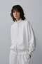 Ｙ / ORGANIC COTTON BLEND HEAVY WEIGHT FLEECE BZ イレーヴ/YLEVE ホワイト
