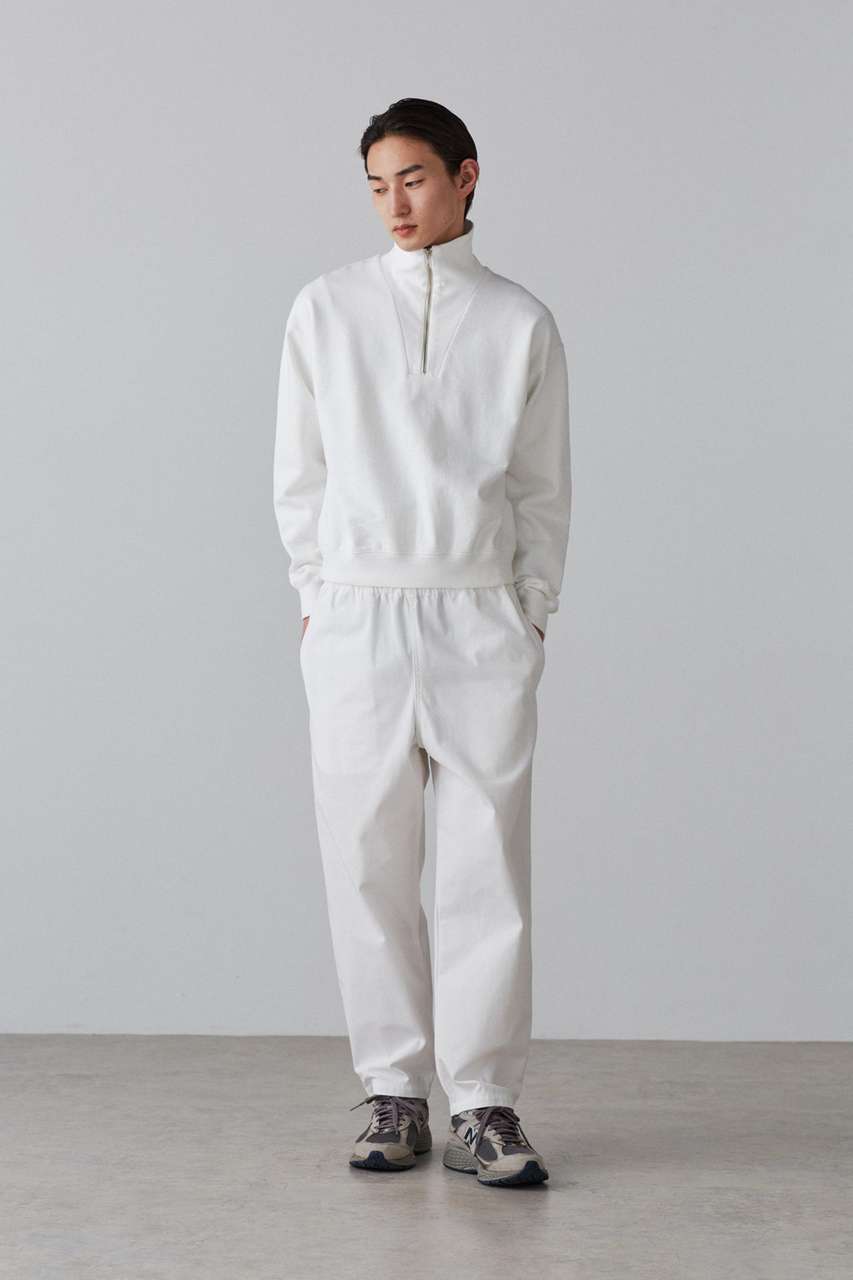イレーヴ/YLEVEのＹ / ORGANIC COTTON / RECYCLE POLYESTER TWILL TAPERED EASY TR(ホワイト/1654240302)