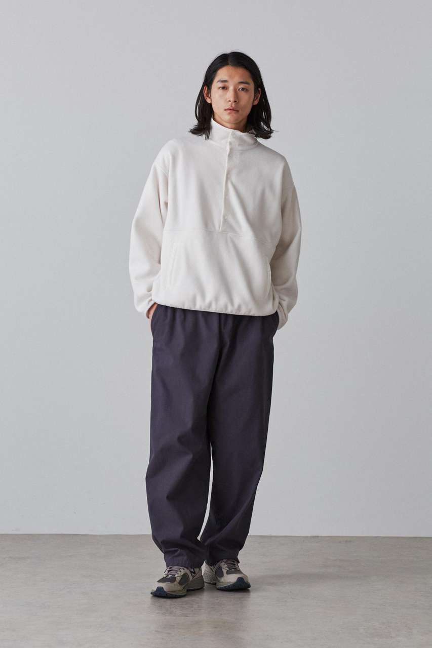 イレーヴ/YLEVEのＹ / ORGANIC COTTON / RECYCLE POLYESTER TWILL TAPERED EASY TR(ネイビー/1654240302)