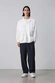 Y / ORGANIC COTTON BLEND HEAVY WEIGHT FLEECE TROUSERS