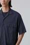 Ｙ / ORGANIC COTTON WASHER SATIN OPEN COLLAR SHIRT イレーヴ/YLEVE