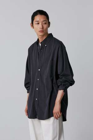 イレーヴ/YLEVEのＹ / ORGANIC COTTON WASHER SATIN SHIRT(110400/110403)