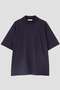 Ｙ / ORGANIC COTTON JERSEY MOCK NECK SHORT SLEEVE T-SHIRT イレーヴ/YLEVE ネイビー