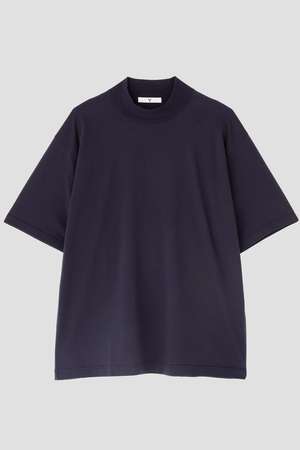 イレーヴ/YLEVEのＹ / ORGANIC COTTON JERSEY MOCK NECK SHORT SLEEVE T-SHIRT(110100/110102)