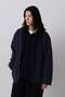 Ｙ / RECYCLE NYLON MIX TAFFETA / RECYCLE POLYESTER FLEECE COAT イレーヴ/YLEVE ネイビー
