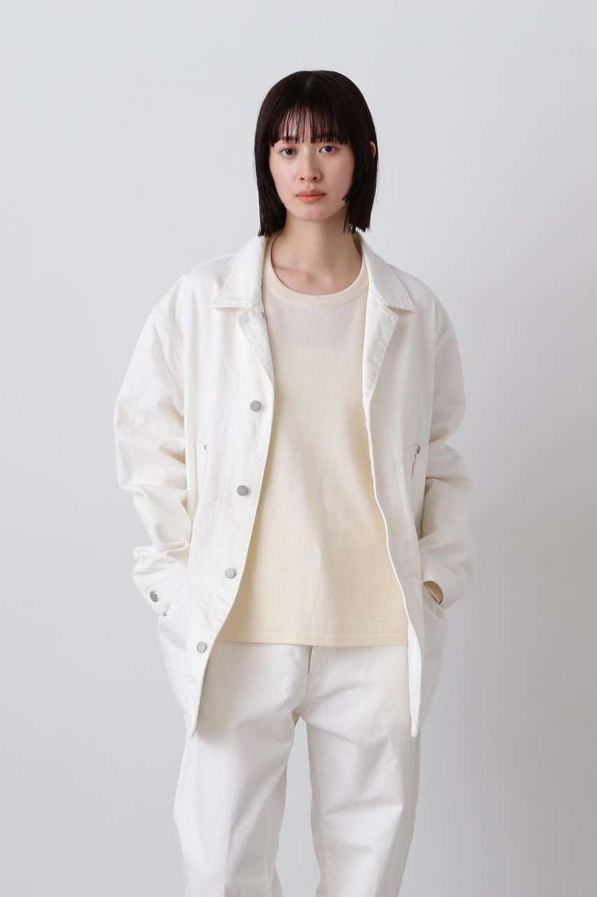 イレーヴ/YLEVEのＹ / 13oz ORGANIC COTTON DENIM COVERALL JACKET(ホワイト/1655225410)