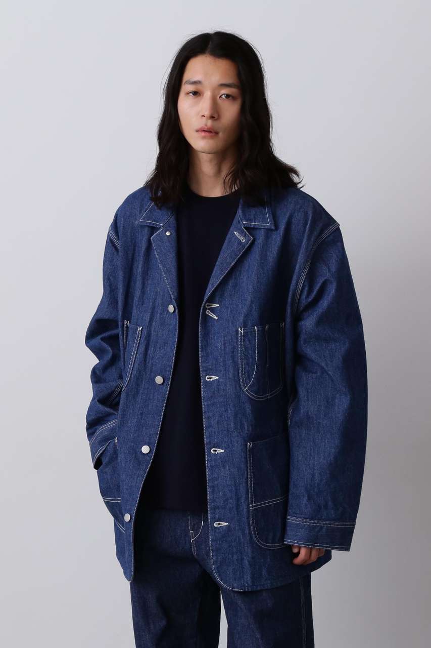 イレーヴ/YLEVEのＹ / 13oz ORGANIC COTTON DENIM COVERALL JACKET(ネイビー/1655225410)