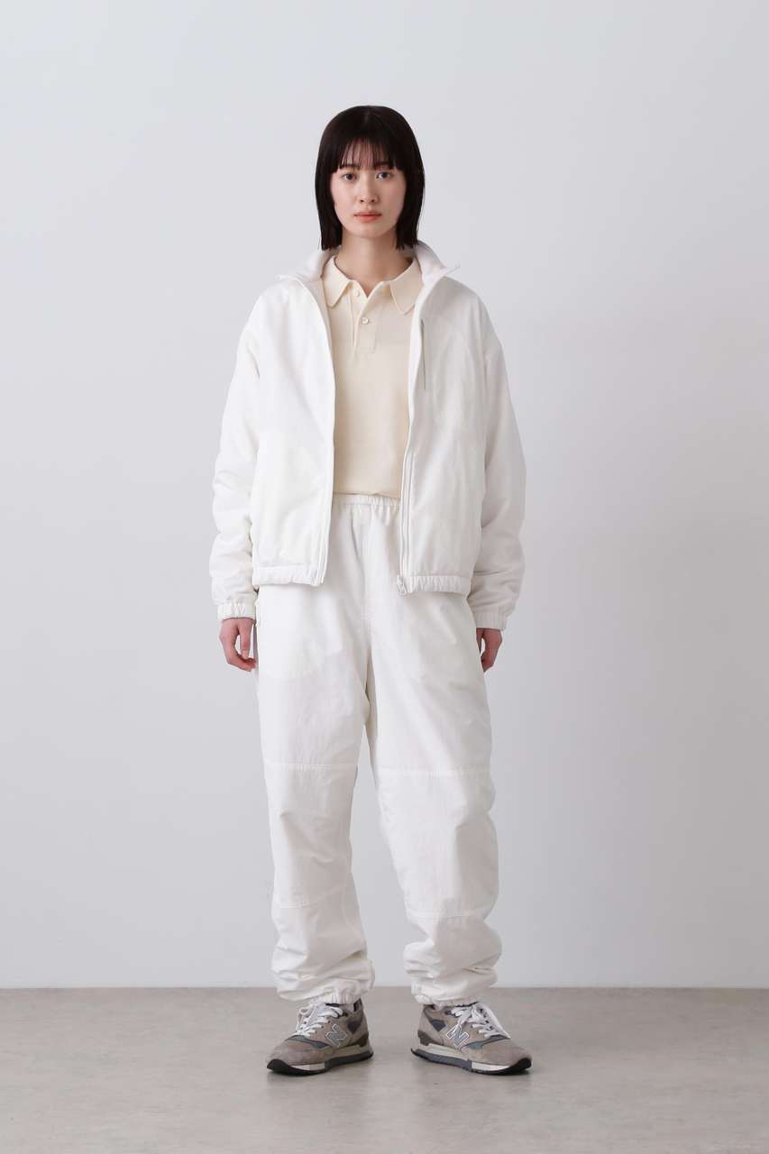 イレーヴ/YLEVEのＹ / RECYCLE NYLON MIX TAFFETA / RECYCLE POLYESTER FLEECE TROUSERS(ホワイト/1655240401)