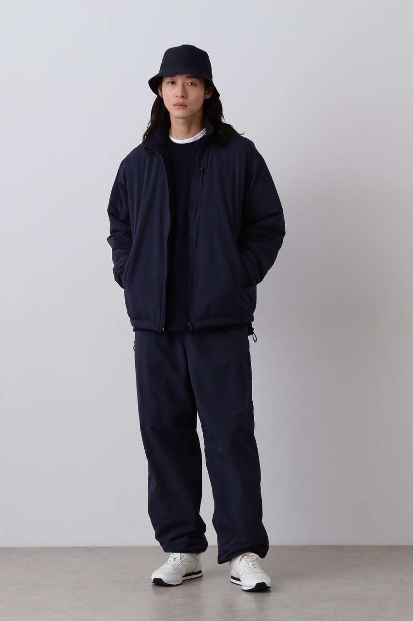 イレーヴ/YLEVEのＹ / RECYCLE NYLON MIX TAFFETA / RECYCLE POLYESTER FLEECE TROUSERS(ネイビー/1655240401)