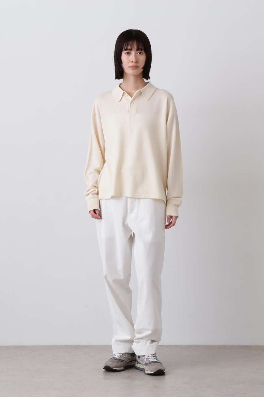 イレーヴ/YLEVEのＹ / ORGANIC COTTON / RECYCLE POLYESTER TWILL ADJUSTER  TROUSERS(ホワイト/1655240411)