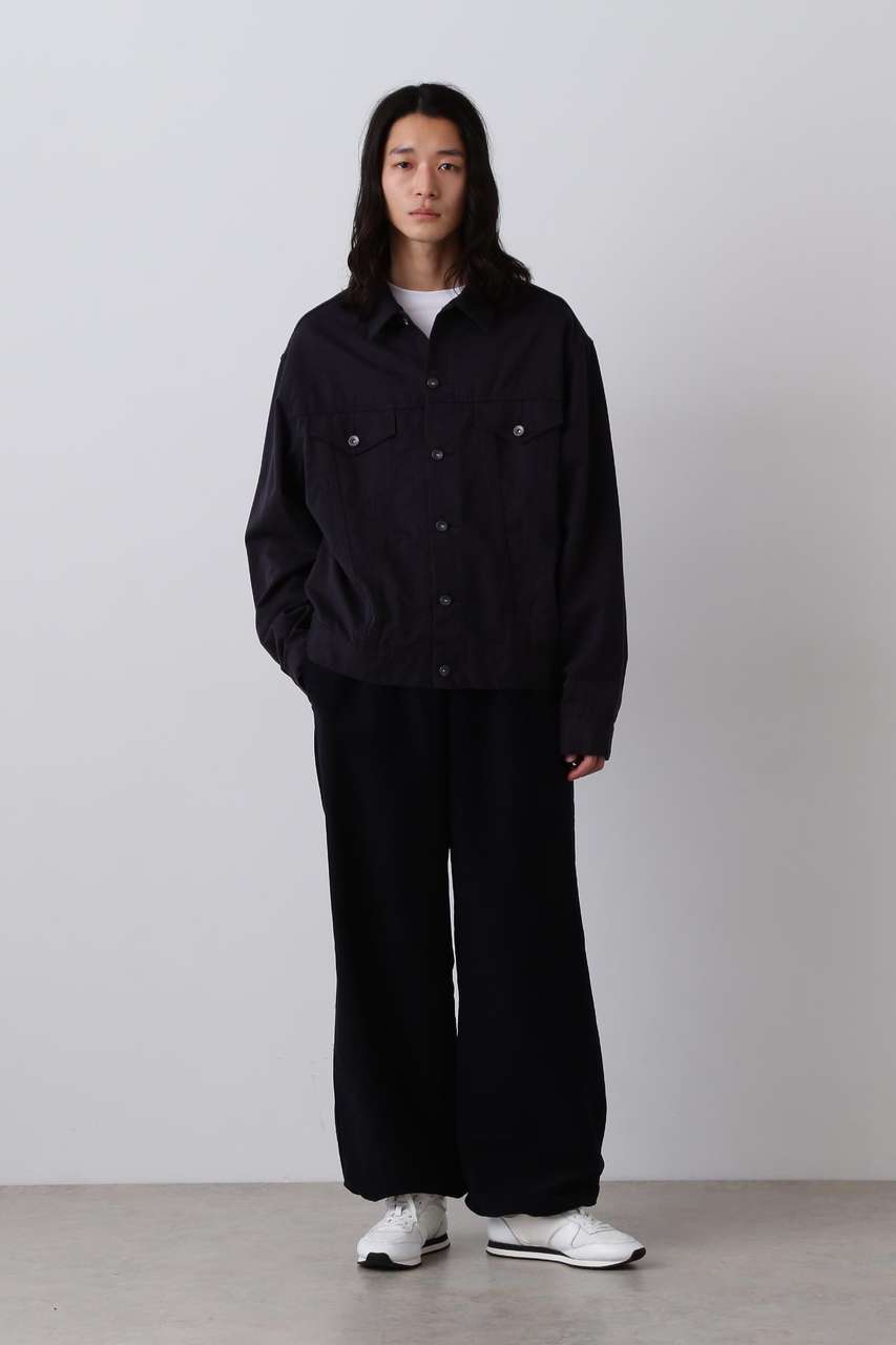 イレーヴ/YLEVEのＹ / ORGANIC COTTON SOFT MOLESKIN TAPERED EASY TROUSERS(ネイビー/1655240414)