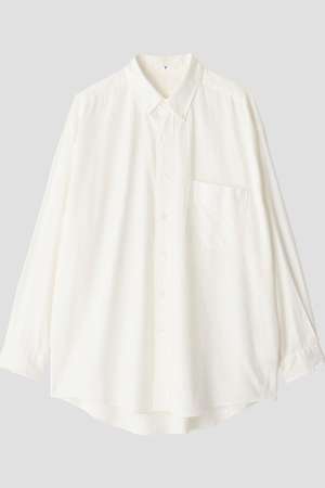 イレーヴ/YLEVEのＹ / ORGANIC COTTON WASHER SATIN SHIRT(110400/110403)