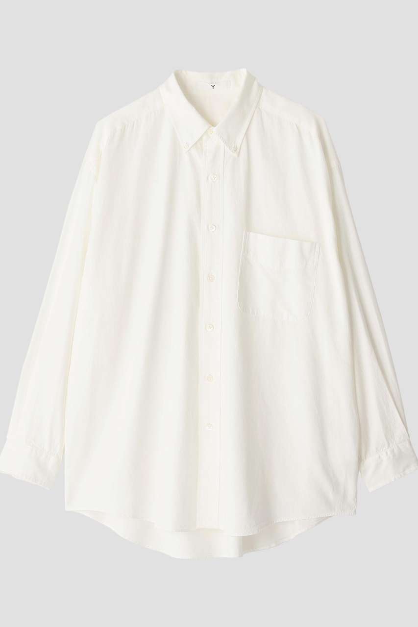 イレーヴ/YLEVEのＹ / ORGANIC COTTON WASHER SATIN SHIRT(ホワイト/1655250385)