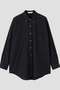 Ｙ / ORGANIC COTTON WASHER SATIN SHIRT イレーヴ/YLEVE ネイビー