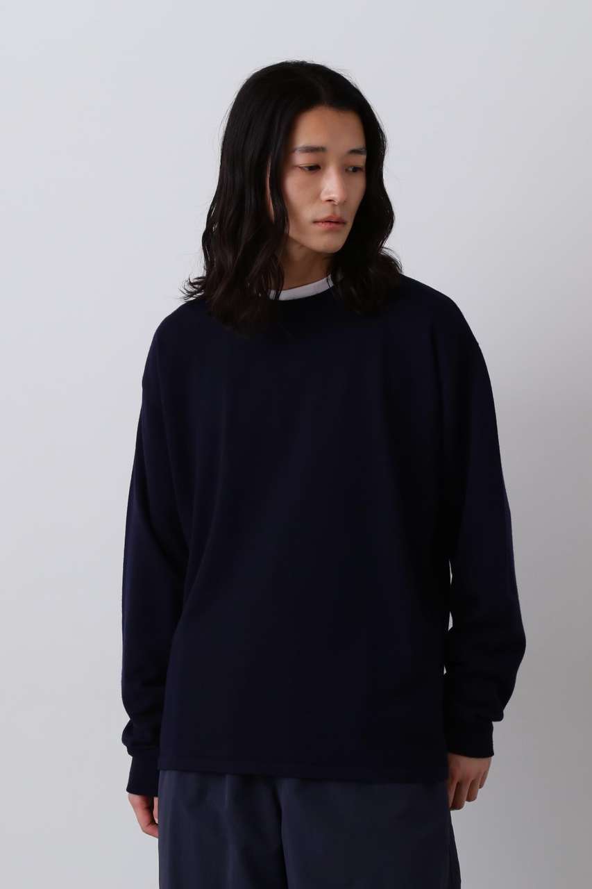 イレーヴ/YLEVEのＹ / NONMULESING WOOL KN PULL OVER(ネイビー/1655260404)