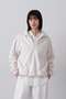 Ｙ / RECYCLE POLYESTER FLEECE HALF ZIP PULL OVER イレーヴ/YLEVE ホワイト