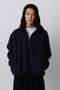 Ｙ / RECYCLE POLYESTER FLEECE HALF ZIP PULL OVER イレーヴ/YLEVE ネイビー