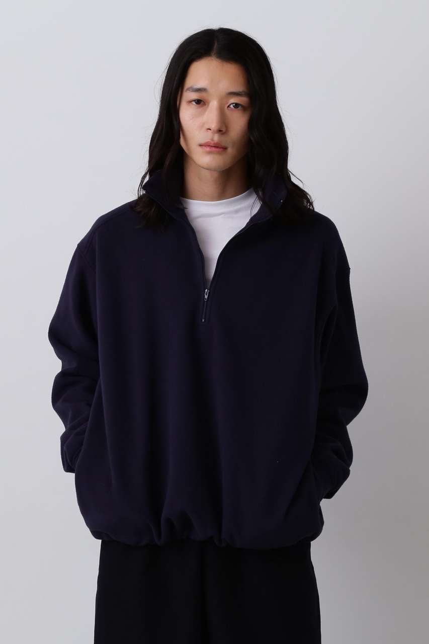 イレーヴ/YLEVEのＹ / RECYCLE POLYESTER FLEECE HALF ZIP PULL OVER(ネイビー/1655266406)