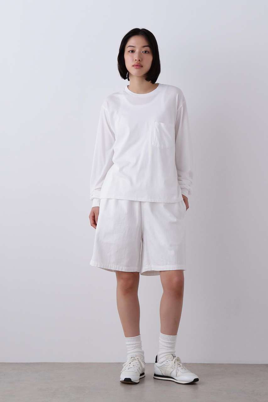 イレーヴ/YLEVEのＹ / ORGANIC COTTON LIGHT DENIM SHORTS(ホワイト/1656140431)