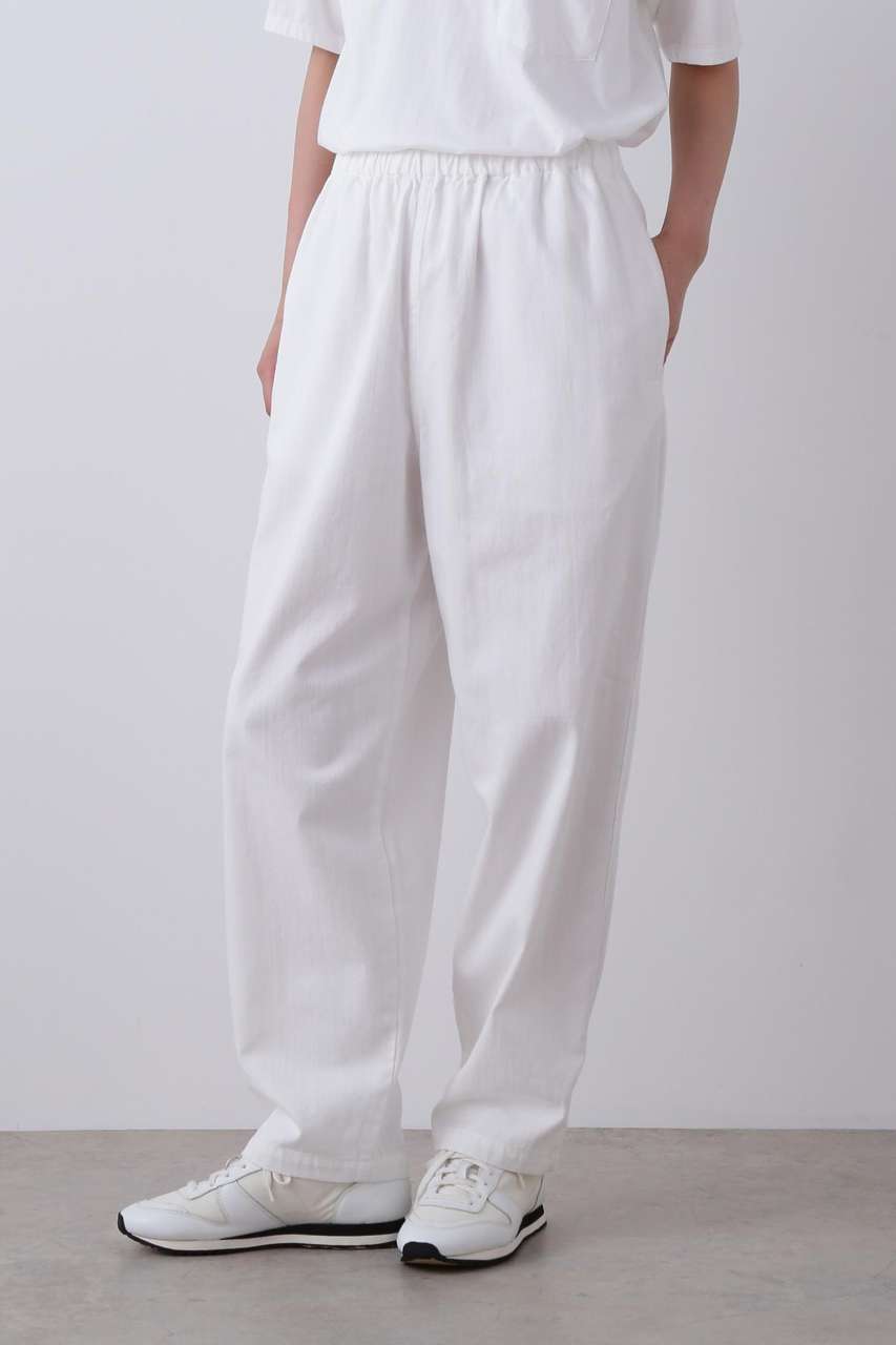 YLEVE イレーヴ ホワイトデニム　ワイド YLEVE(イレーヴ)｜Y / ORGANIC COTTON LIGHT DENIM TROUSERS/ホワイト