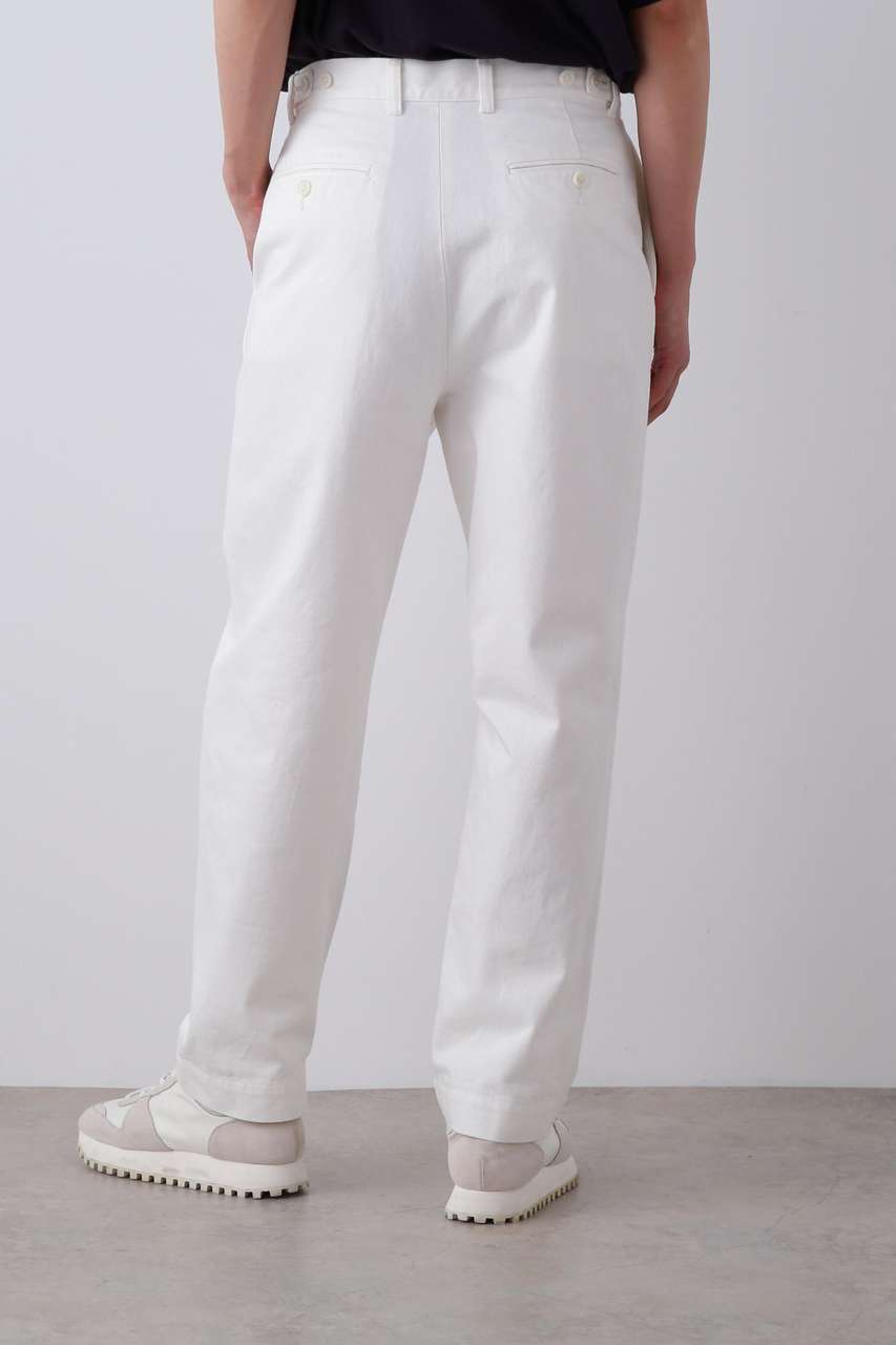 YLÈVE Y チノ アジャスタートラウザー　サイズ1 ホワイト YLEVE(イレーヴ)｜Y / 13oz ORGANIC COTTON DENIM ADJUSTER TROUSER