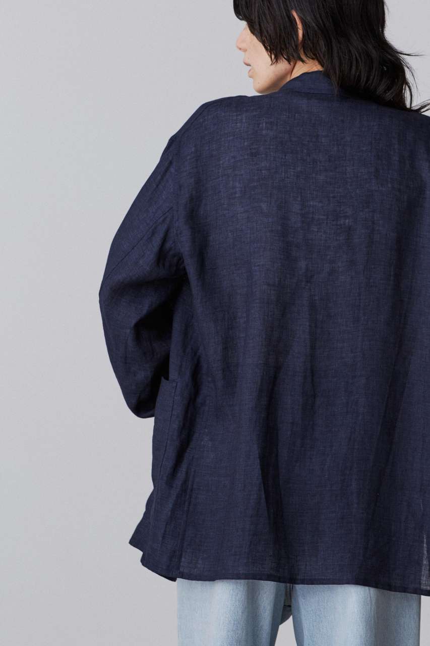YLEVE(イレーヴ)｜YLEVE / LINEN POPLIN JACKET/ネイビー の通販