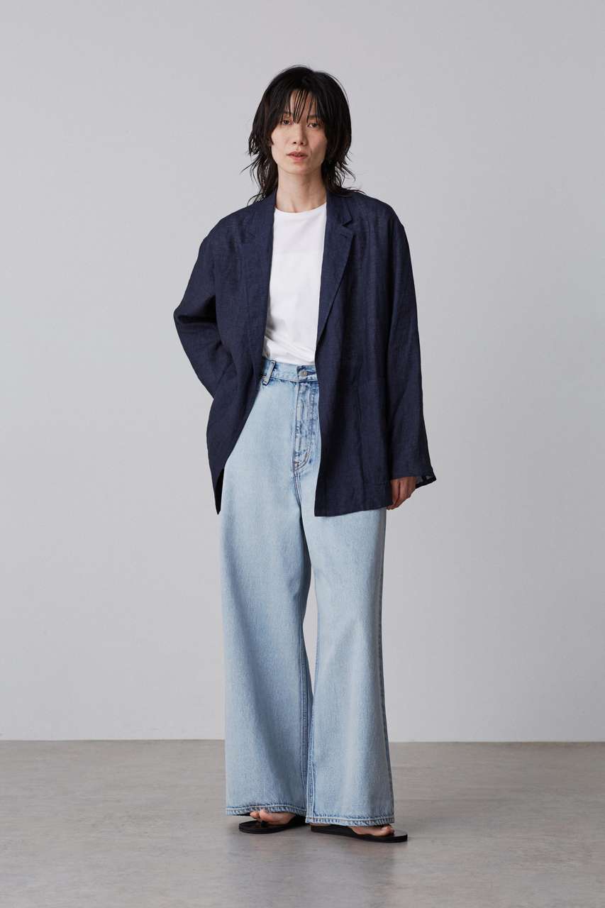 YLÈVE LINEN POPLIN JACKET サイズ3 ネイビー 25SS YLEVE(イレーヴ)｜YLEVE / LINEN POPLIN JACKET/ネイビー の通販