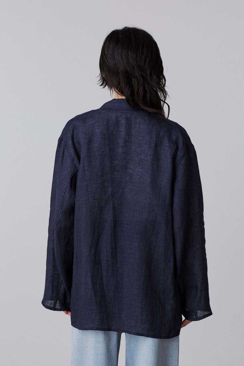 YLEVE(イレーヴ)｜YLEVE / LINEN POPLIN JACKET/ネイビー の通販
