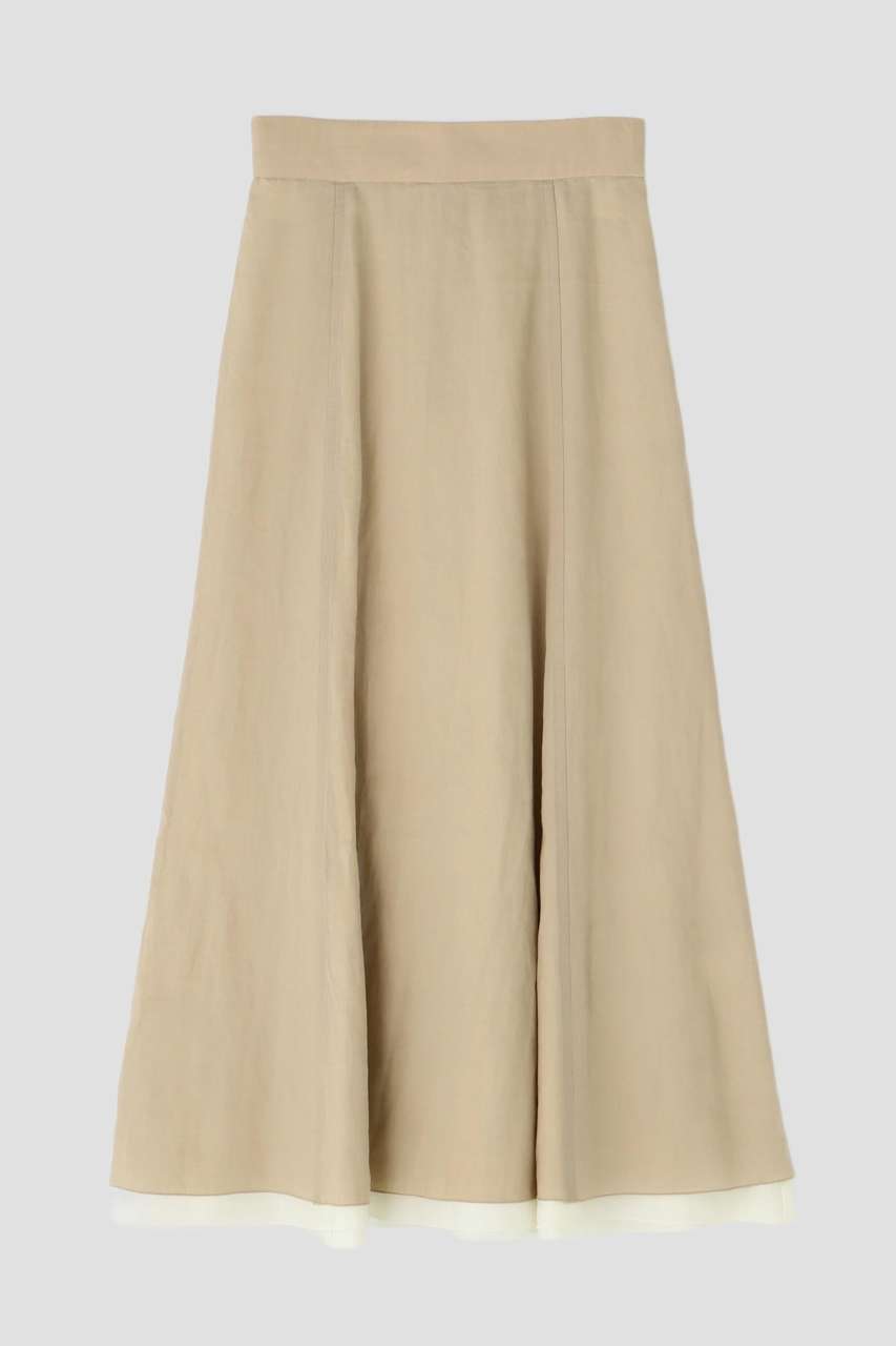 イレーヴ/YLEVEのYLEVE / ROYAL RAMIE BROAD SKIRT(ベージュ/1685130116)