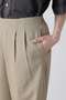 YLEVE / HIGH TWISTED COTTON GABA EASY TROUSERS イレーヴ/YLEVE