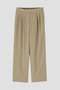 YLEVE / HIGH TWISTED COTTON GABA EASY TROUSERS イレーヴ/YLEVE