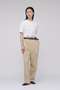 YLEVE / HIGH TWISTED COTTON GABA TROUSERS イレーヴ/YLEVE ベージュ
