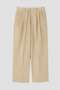 YLEVE / HIGH TWISTED COTTON GABA TROUSERS イレーヴ/YLEVE