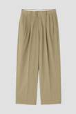 YLEVE / HIGH TWISTED COTTON GABA TROUSERS