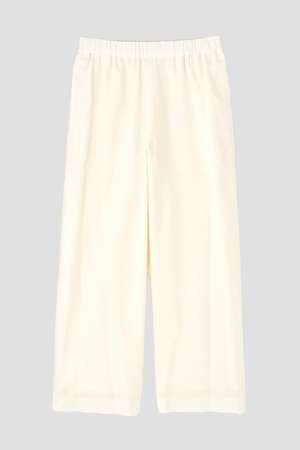 イレーヴ/YLEVEのYLEVE / DOBBY STRIPE CHAMBRAY EASY TROUSERS(110600/110601)