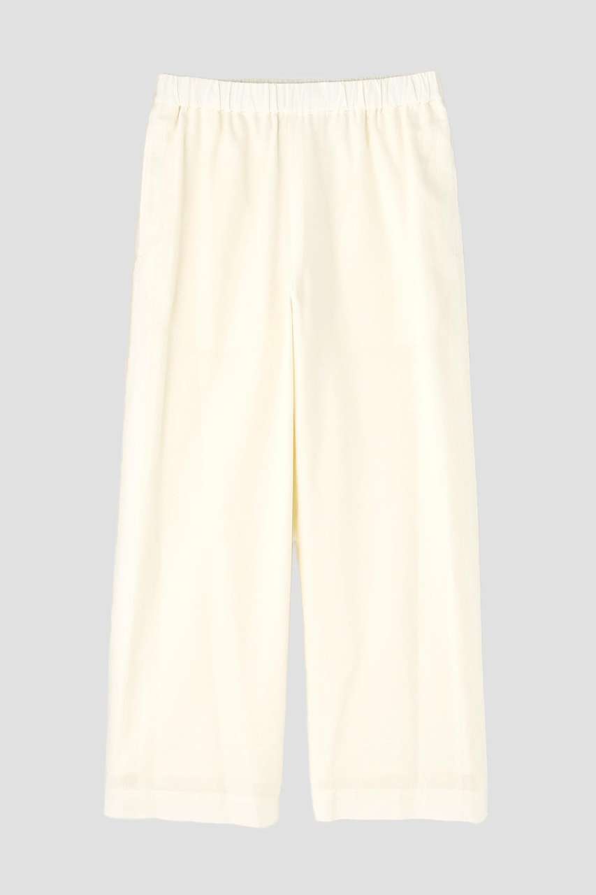 イレーヴ/YLEVEのYLEVE / DOBBY STRIPE CHAMBRAY EASY TROUSERS(ホワイト/1685140106)