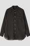 YLEVE / ROYAL RAMIE BROAD SHIRT イレーヴ/YLEVE ブラック