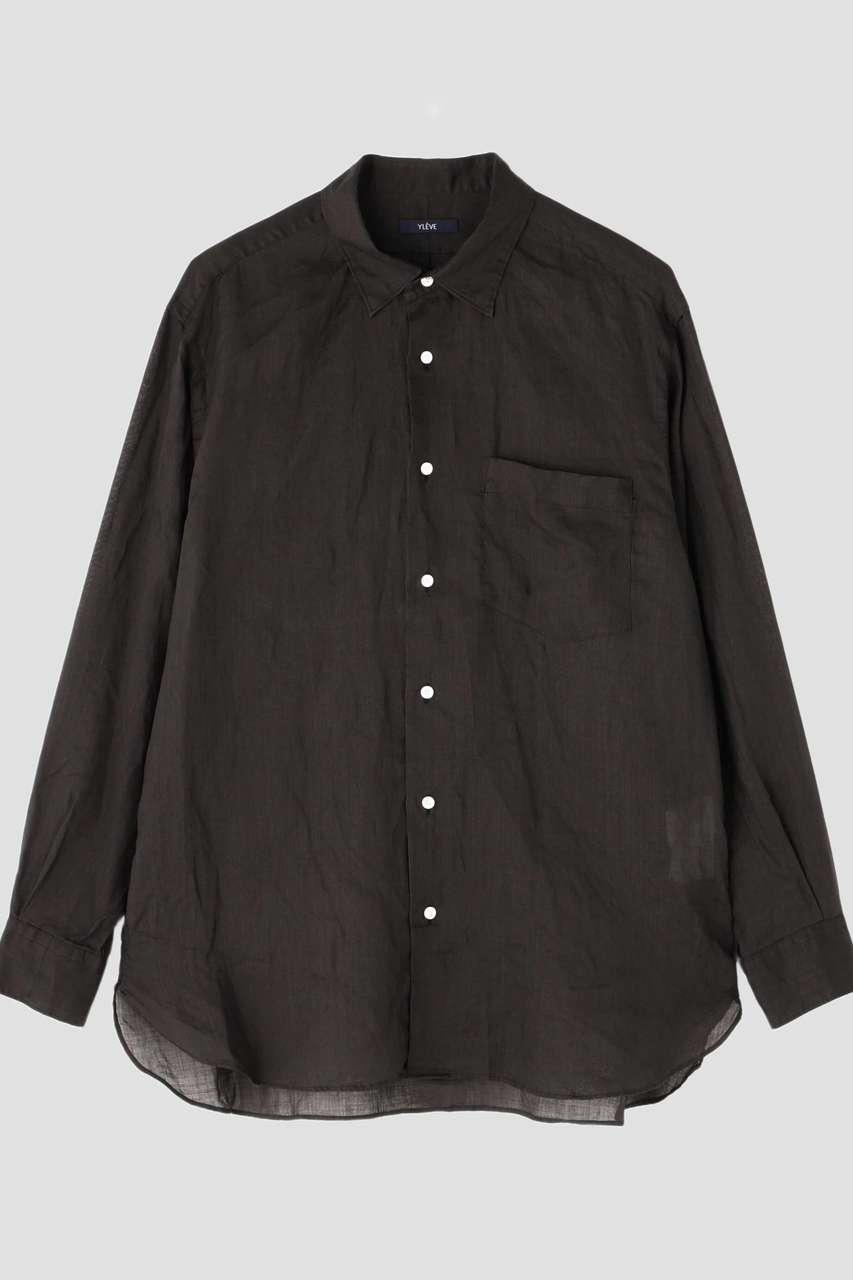 イレーヴ/YLEVEのYLEVE / ROYAL RAMIE BROAD SHIRT(ブラック/1685150093)