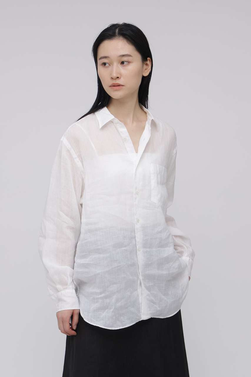 イレーヴ/YLEVEのYLEVE / ROYAL RAMIE BROAD SHIRT(ホワイト/1685150093)