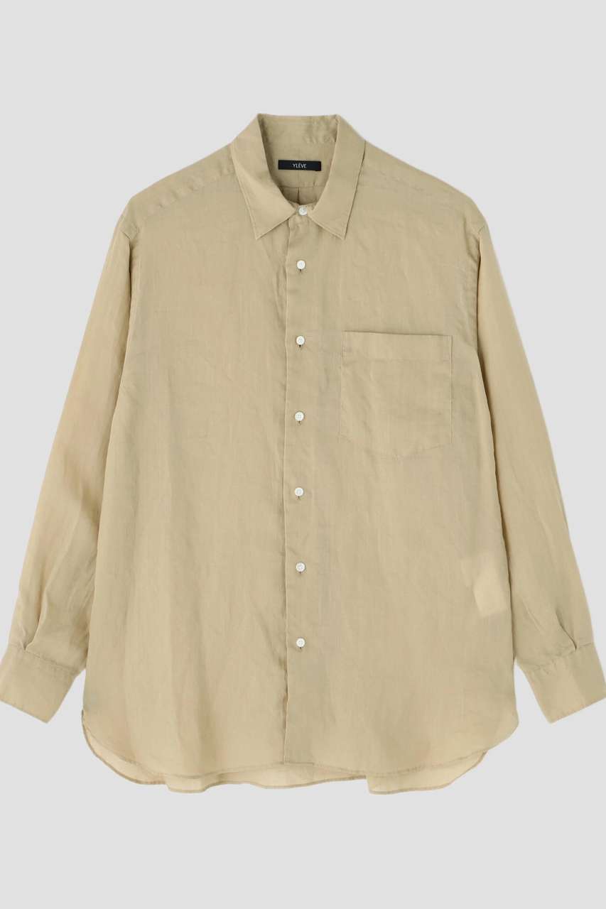 イレーヴ/YLEVEのYLEVE / ROYAL RAMIE BROAD SHIRT(ベージュ/1685150093)