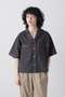 YLEVE / DOBBY STRIPE CHAMBRAY SHIRT イレーヴ/YLEVE グレー