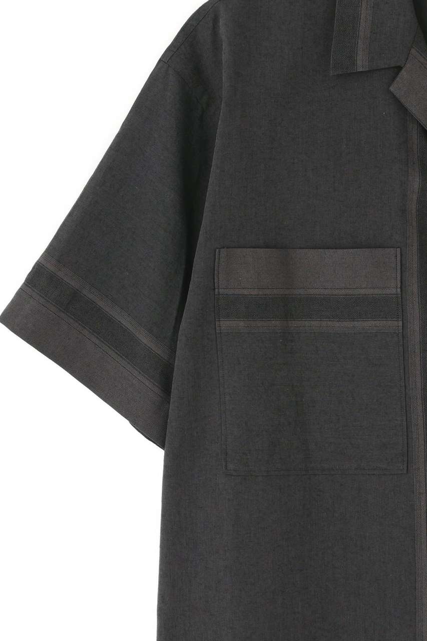 YLEVE(イレーヴ)｜YLEVE / DOBBY STRIPE CHAMBRAY SHIRT/グレー の通販